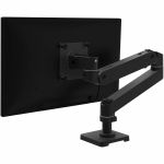 Ergotron LX Pro Desk Monitor Arm  Grommet Mount (polished aluminum) - Height Adjustable - 1 Display(s) Supported - 34in Screen Support - 22 lb Load Capacity - 100 x 100  75 x 75 - VESA