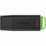 Kingston DataTraveler Exodia USB Flash Drive - 256 GB - USB 3.2 (Gen 1) Type A - Black  Green
