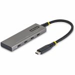 StarTech 4-Port USB-C Hub  10Gbps  100W PD Charging  4x USB-C Ports  Overcurrent Protection  PCR Aluminum  For Laptop/Tablet - Compact USB-C hub adds four connections for high-speed acc