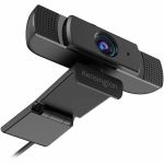 Kensington W1060 Webcam - 2 Megapixel - 30 fps - Black - USB 2.0 - 1 Pack(s) - Fixed Focus - 88&deg; Angle - Clip - Microphone - Windows  macOS - Plug & Play  Privacy Cap  LED Power Ind