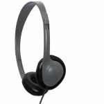 AVID AE-711 Headphone - Stereo - USB Type C - Wired - 32 Ohm - 20 Hz to 20 kHz - On-ear  Over-the-head - Binaural - Supra-aural - 5 ft Cable - Gray  Black - 100 / Case