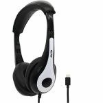 AVID AE-35 Headphone - Stereo - USB Type A - Wired - 32 Ohm - 20 Hz to 20 kHz - On-ear  Over-the-head - Binaural - Circumaural - 4 ft Cable - White  Black - 50 / Case