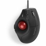 Kensington Pro Fit Ergo TB675 Vertical Wired Trackball - Ergonomic Thumb-Operated Trackball - PC  Mac - Optical - Cable - Black - USB Type C  USB Type A - 1600 dpi - 4 Way Scroll - 9 Bu