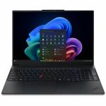 Lenovo ThinkPad E16 Gen 4 21YE000HUS 16in Touchscreen Notebook - WUXGA - 120 Hz - Intel Core 5 Series 3 320 - 16 GB - 512 GB SSD - English Keyboard - Black - Intel Chip - 1920 x 1200 -