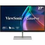 ViewSonic VP2766-2K 27 Inch 1440P ColorPro Monitor  IPS Display with 90W USB-C  100% sRGB Pantone Validated  and 120Hz for Creative Work  Graphic Design  and Video Editing - 27in Viewab