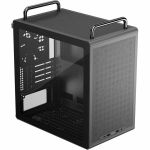 Cooler Master QUBE 340 Micro-ATX Compact -Tower PC Customizable Modular Computer Chassis with Movable I/O Panel Black Magnetic Dust Filters Tempered Glass Panel & Portable Handles