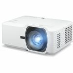 ViewSonic LS740-4K 5000 ANSI Lumens 4K UHD Laser Projector High Brightness for Installation 1.6x Optical Zoom  H/V Keystone  4-Corner Adjustment  360-Degree Projection for Flexible Setu