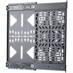 StarTech Slide-Out AV Component Storage Panel  Cable Box and Accessories Mounting  Up to 22lb (10kg)  Slim Behind-TV Media Wall Mount - Wall-mounted media storage panel keeps A/V compon