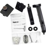 Ergotron Desk Mount for Monitor  Curved Screen Display - Matte Black - Height Adjustable - 49in Screen Support - 42 lb Load Capacity - 100 x 100  75 x 75