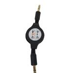 3.5mm Audio Retractable Cable 2.6' Black