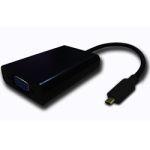 HDMI D M to VGA F with Micro USB F and Audio 