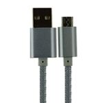 Micro USB Aluminum Cable 3'(1M) Grey