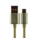 Micro USB Aluminum Cable 3'(1M) Gold