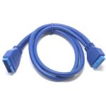 USB 3.0 Housing MotherBoard 20 pin Male to FemaleExtension Cable 12in