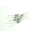 Capacitor Axial electrolytic 1 uF 50 Volt 20% 105c5x11x2mm 10 pcs/pack