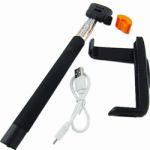 Selfie Stick Bluetooth Button Monopod Black 
