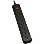 Tripp Lite TLP712B Protect It! 7-Outlet Surge Protector 12 ft. Cord 1080 Joules Diagnostic LED Black Housing - 7 x NEMA 5-15R