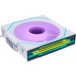 Lian Li 12RSLIN1W1W UNI FAN SL-INFINITY Wireless 120 Reverse Blade Case Fan (White)