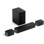 ULTIMEA Poseidon U2500 5.1 Bluetooth Sound Bar Speaker - 320 W RMS - Black - Stand Mountable  Wall Mountable - 40 Hz to 18 kHz - Surround Sound  3D Surround Sound - USB - HDMI - 1
