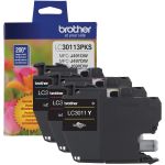 Brother LC30113PKS Original Standard Yield Inkjet Ink Cartridge - Tri-pack - Cyan  Magenta  Yellow - 2 / Pack - 200 Pages