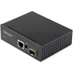 StarTech.com Industrial Fiber to Ethernet Media Converter - 1Gbps SFP to RJ45/CAT6 - SM/MM Fiber to Copper Gigabit Network IP-30 12V Input - Fiber to Ethernet Media Converter extends ne