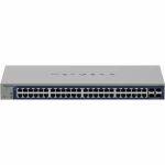 Netgear Business GS752TXv3 Ethernet Switch - 48 Ports - Manageable - Gigabit Ethernet  10 Gigabit Ethernet - 10GBase-X  10/100/1000Base-T  1000Base-X - 3 Layer Supported - 43 W Power Co