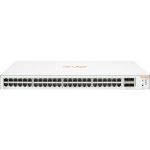 HPE Instant On 1830 48G 4SFP Switch - 48 Ports - Manageable - Gigabit Ethernet - 10/100/1000Base-T  100/1000Base-X - 2 Layer Supported - Modular - 4 SFP Slots - 40.20 W Power Consumptio