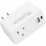 Plugable Wall Outlet Extender with 1x USB-C and 1x USB  32W USB C Charger Block - USBC Fast Charger for iPhone 13/14  Travel  Home  Office  Cruise Ship