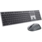Dell Premier Multi-Device Wireless Keyboard And Mouse KM7321W - USB Wireless Bluetooth/RF - Titan Gray - USB Wireless Bluetooth/RF Mouse - Optical - 4000 dpi - Scroll Wheel - Titan Gray