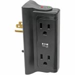 Eaton Tripp Lite Series Protect It! Surge Protector with 4 Side-Mounted Outlets   Direct Plug-In  720 Joules - 4 x NEMA 5-15R - 720 J - 120 V AC Input - 120 V AC Output