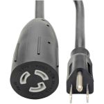 Tripp Lite P023-001 1-ft. Heavy-Duty Power Extension Server Cord 14AWG (NEMA 5-15P to NEMA L5-15R)