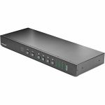 StarTech.com 4x4 HDMI Matrix Switch with Audio and Ethernet Control - 4K 60Hz - HDMI Switcher Box - Rack Mountable - With Remote Ethernet & RS232 Control - Share and switch four distinc