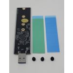 MC NVME-S32USBA M.2 NVMe & SATA SSD to USB 3.2 Gen 2x1 Type-A Adapter