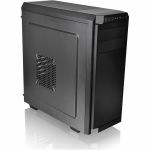 Thermaltake V100 Perforated Computer Case - Mid-tower - Black - SPCC - 6 x Bay - 0 - Mini ITX  Micro ATX  ATX Motherboard Supported - 7 x Fan(s) Supported - 2 x External 5.25in Bay - 2