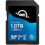 OWC 1TB Atlas Pro SDXC UHS-II V60 Memory Card - 250 MB/s Read - 130 MB/s Write - Minimum 60MB/s Sustained Write - Ideal For General Photo/Video Capture - High-resolution RAW Photography