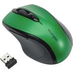 Kensington Pro Fit Mid-Size Wireless Mouse - Emerald Green - Optical - Wireless - Radio Frequency - 2.40 GHz - Emerald Green - USB - 1600 dpi - Scroll Wheel - 3 Button(s) - Medium Hand/