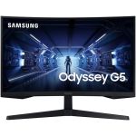 Samsung LC34G55TWWNXZA 34in Odyssey G5 UW-QHD Curved Screen Gaming LCD Monitor 21:9 Black Vertical Alignment (VA) LED Backlig