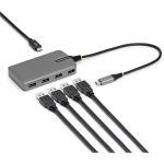 StarTech.com 4-Port USB-C Hub  5Gbps  Bus Powered  4x USB-A Ports  USB-C Auxiliary Power Input  Portable USB Type-C Hub - Portable USB-C Expansion Hub for desktop and laptop computers -