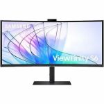 Samsung ViewFinity S6 S34C654VAN 34in Class Webcam UW-QHD Curved Screen LCD Monitor - 21:9 - Black - 34in Viewable - Vertical Alignment (VA) - 3440 x 1440 - 1.07 Billion Colors - FreeSy