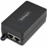 StarTech.com 1-Port 10Gbps Gigabit PoE++ Injector  60W  2.5/5/10G Ethernet/10/100/1000M  PoE++ (802.3af/at/bt)  Wall Mountable  Unmanaged - Unmanaged 1-Port 10Gbps Inline PoE++ Injector