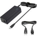 4XEM 90W USB-C Laptop Charger - 90 W - 3.93 ft Cable - 120 V AC  230 V AC Input - 5 V DC  9 V DC  12 V DC  15 V DC  20 V DC Output - 4.50 A - Black - 1 Box