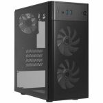 In Win CT Series 17.1L Small Form Factor Micro-ATX Mini Tower Chassis - Small Tower - Black - Tempered Glass  Mesh - 1 x Bay - 450 W - Power Supply Installed - Micro ATX  Mini ITX Mothe