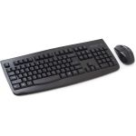 Kensington Pro Fit Wireless Desktop Set - Black - USB Wireless RF 2.40 GHz Keyboard - English - Black - USB Wireless RF - Laser - 1200 dpi - Scroll Wheel - QWERTY - Black - Symmetrical