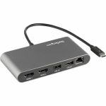StarTech.com Thunderbolt 3 Mini Dock - Portable Dual Monitor TB3 Laptop Docking Station HDMI 4K 60Hz - 2x USB-A & GbE - 28cm (11in) cable - Thunderbolt 3 certified mini dock - 40Gb vide