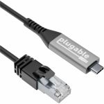 Plugable USB C to Ethernet Cable: USBC to RJ45 Ethernet Cord  Directly Connected LAN Gigabit Network Adapter - MacBook Pro  iPad Pro  iPhone 15/16  Laptop  USB4/Thunderbolt Compatible