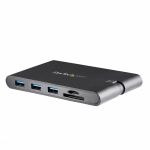 StarTech.com USB C Multiport Adapter - USB Type-C Mini Dock with HDMI 4K or VGA Video - 100W PD Passthrough  3x USB 3.0  GbE  SD & MicroSD - USB-C Multiport adapter with 4K 30Hz HDMI or