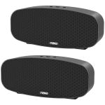 Naxa NAS-3105D Portable Bluetooth Speaker System TrueWireless Stereo Battery Rechargeable Black