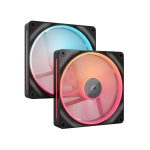 Corsair CO-9051052-WW iCUE LINK LX140-R RGB 140mmPWM Reverse Fans Starter Kit Dual Pack Black