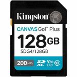 Kingston Canvas Go! Plus 128 GB Class 10/UHS-I (U3) V30 SDXC - 200 MB/s Read - Lifetime Warranty