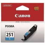 Canon CLI-251C Original Standard Yield Inkjet Ink Cartridge - Cyan Pack - 304 Pages